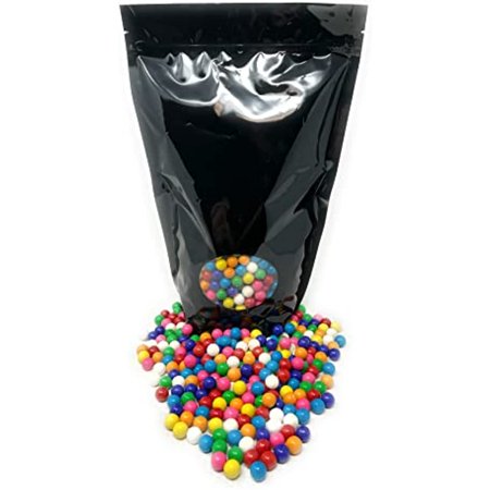 Dubble Bubble Assorted Fruit Bubblegum 8 Flavor Variety Mini Gumballs 3 Lbs American Candy Assorted Mix Bulk Value in Resealable Bag 0.5 Inches (48 Oz