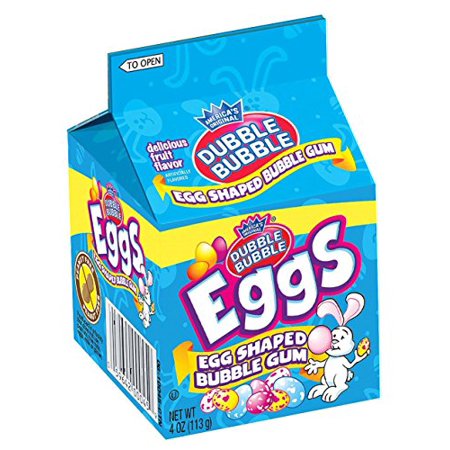Dubble Bubble Egg Shaped Bubble Gum 4 Oz