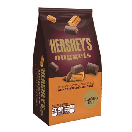 Hershey S Nuggets Milk Chocolate W/ Toffee and Almonds (Pack of 3)  Kosher by HERSHEYS