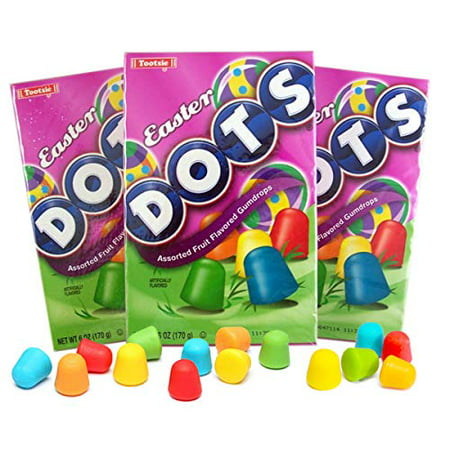 Dots Assorted Fruit Flavored Gumdrops Theater Box  6 Oz (Pack of 3)