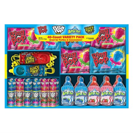 Ring Pop Candy Variety Pack (40 Ct.) Wholesale  Cheap  Discount  Bulk (1 - Pack)