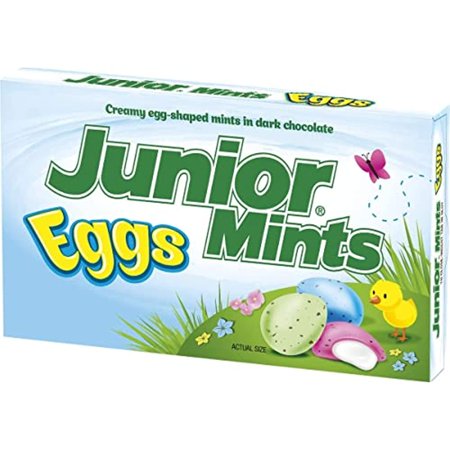 Junior Mints Easter Eggs Theater Box  3.5 Ounce Pack- 12 Count Case