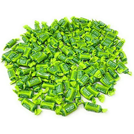 Lime Flavor Tootsie Roll Fruit Chews Bulk American Chewy Taffies Candy Individually Wrapped in Resealable Bag 2 Lb 130+Pcs (32-Oz) - Made in Usa