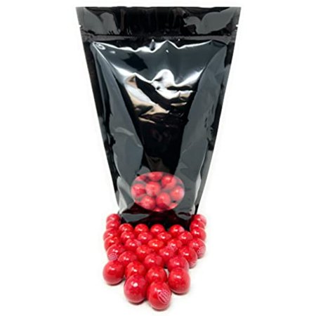 Dubble Bubble Hot Cinnamon Flavor Bubblegum Chew Red Colored Gumballs 3 Lbs American Candy Assorted Mix Bulk Value in Resealable Bag (48 Oz)