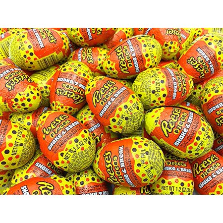 REESE S PIECES SHAKE & BREAK Milk Chocolate Eggs Candy 1.2 Oz Each (42 Count Pack)