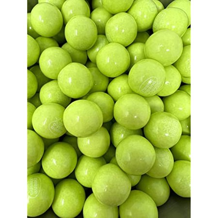 Dubble Bubble Limeade Flavor Bubblegum Lime Green Colored Gumballs 3 Lbs American Candy Assorted Mix Bulk Value in Resealable Bag (48 Oz)