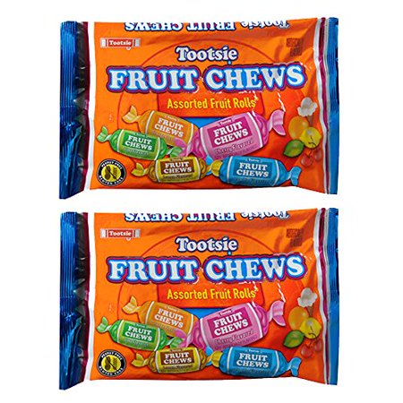 Tootsie Fruit Chews Assorted Fruit Rolls -- Pack of 2 Bags (11.66 Oz Total) (Pack of 2)