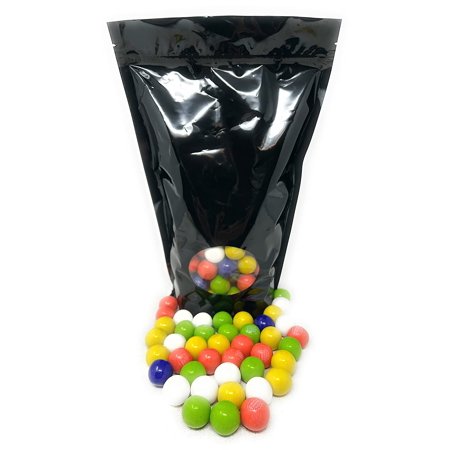 Dubble Bubble Tropical Fruit Flavor Bubblegum Gumballs 3 Lbs American Candy Assorted Mix Bulk Value in Resealable Bag (48 Oz)