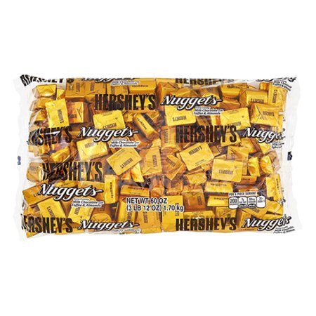 Hershey S Nuggets  Bulk Pack  Milk Chocolate W/ Toffee & Almonds  60 Oz Bag