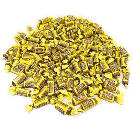 Lemon Flavor Tootsie Roll Fruit Chews Bulk American Chewy Taffies Candy Individually Wrapped in Resealable Bag 2 Lb 130+Pcs (32-Oz) - Made in Usa