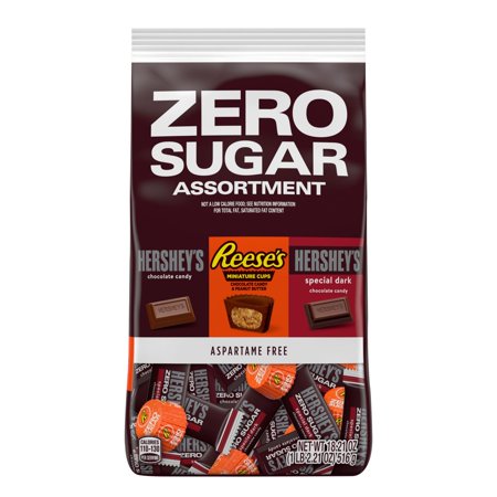 Hershey S Zero  Sugar Chocolate Candy Assortment  One Size  18.2 Oz.