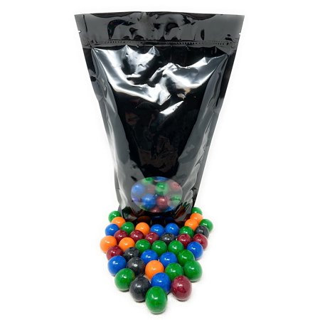 Dubble Bubble Painterz Fruit Flavor Bubblegum Fun Colored Gumballs 3 Lbs American Candy Assorted Mix Bulk Value in Resealable Bag (48 Oz)