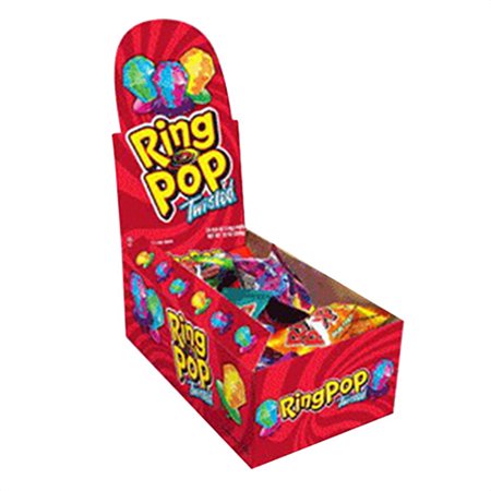 Topps Ring Pop Twisted Fruit Pop Candy - 24 Pieces/Pack  3 Pack