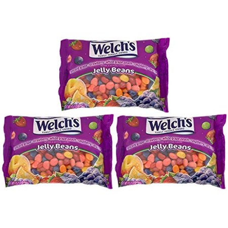 Welchs Assorted Fruit Flavored Jelly Beans Easter Baskets Stuffers & Easter Egg Fillers for Kids Girls Boys Teens Adults  13 Oz  (Pack of 3)  by Frank
