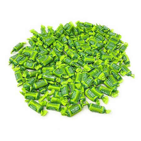 Lime Flavor Tootsie Roll Fruit Chews Bulk American Chewy Taffies Candy Individually Wrapped in Resealable Bag 2 Lb 130+pcs (32-Oz) - Made in USA