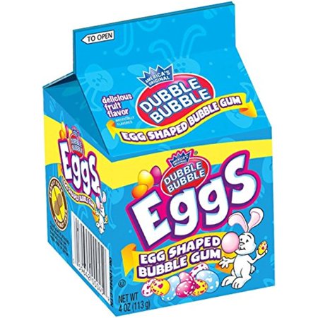 Dubble Bubble Egg Shaped Bubble Gum 4 Oz