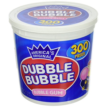 America S Original Dubble Bubble Bubble Gum 47.6 Ounce Value Tub 300 Individually Wrapped Pieces