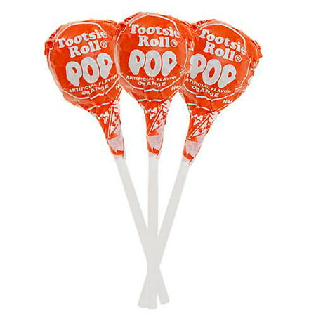 Orange Tootsie Pops - 2 Lb Bulk Bag