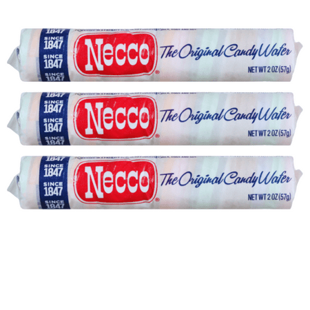 FSSTAM Original Classic Wafers Candy Rolls Set of 3  Assorted Flavors Fat Free Gluten Free Fruity Flavored Candy  Old Fashioned Candies  2 Oz per Roll