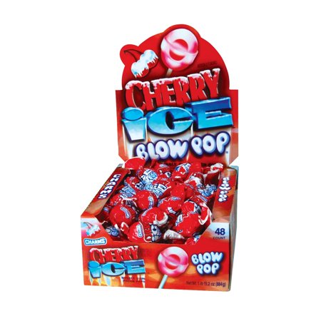 Charms Blow Pops  Cherry Ice Flavor  48 Count Box