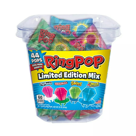 Ring Pop Candy Assorted Flavor Lollipops Party Pack (0.5 Oz.  44 Ct.)