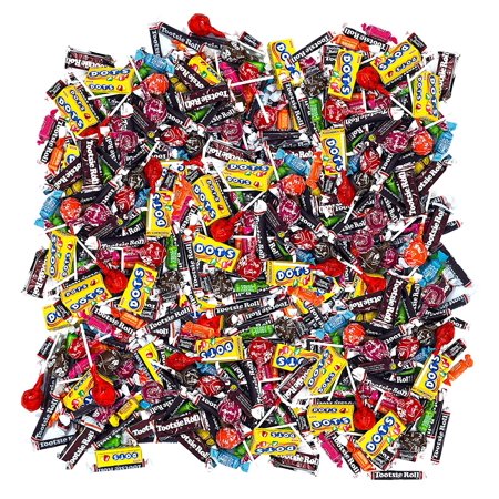 Candy Bulk Wholesale Assortment Tootsie Roll DOTS Fruit Chews Tootsie Pops Variety Mix 170-Ounce 415-Piece Bag