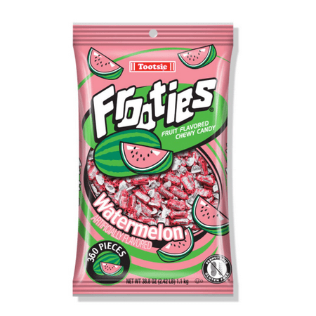 Watermelon Frooties - Tootsie Roll Chewy Candy - 360 Piece Count  38.8 Oz Bag(two Pack)