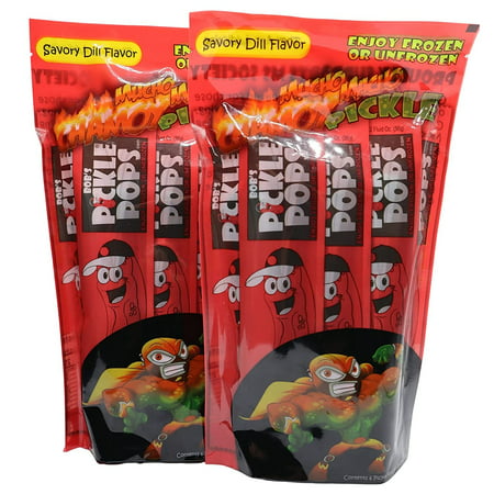 Bob S Pickle Pops - Mucho Macho Chamoy Pickle Flavor - Savory Dill Flavor - 12 Count - Pack of 2 - 6 Count Sacks2 Fl Oz per Pop - Keto Friendly  Enjoy