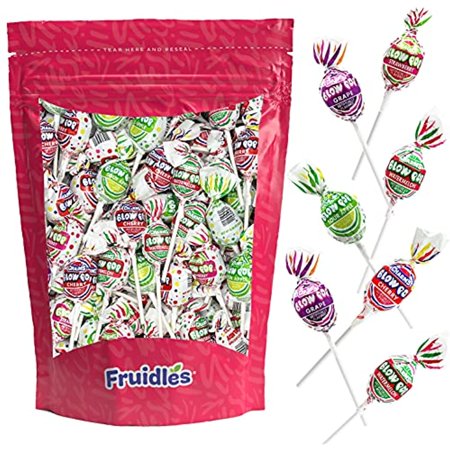 Bubble Gum Filled Blow Pop Lollipops Hard Candy Suckers  Assorted Flavors  Individually Wrapped (10-Pack)