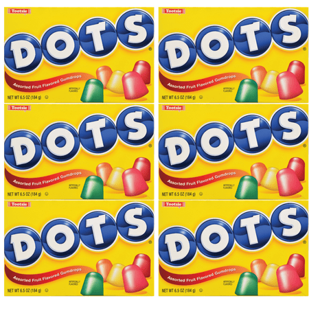 Dots Assorted Fruit Flavored Gumdrops  Peanut  & Gluten Free Soft Chewy Candies Great for Snacking Movie Night Halloween Candy Bowls Goodie Bag Filler