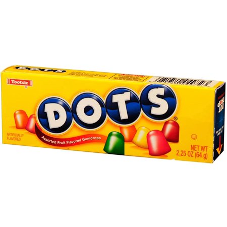 Dots Assorted Fruit Flavors Gumdrops 2.25 Oz (Pack of 6)