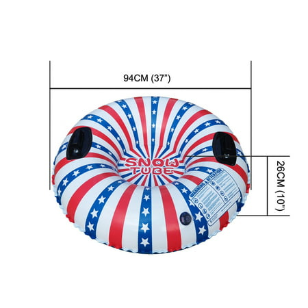 Zpa2#7786 Snow Tube for Winter Fun Inflatable 37 Inch Heavy Duty Snow Sleds Z#7786 RG4