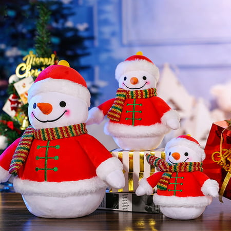 FengLS Christmas Snowman Plush Toy Birthday Gift Holiday Gift for Boys and Girls Home Decoration A18-Z#2564 2022 Newest Christmas Snowman Plush