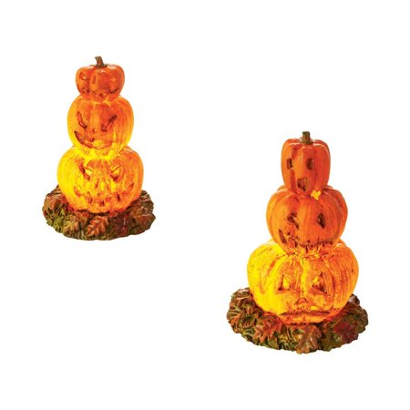Department 56 Halloween Village Lit Stacked Jack-O-Lanterns Lights 2.36 in  Department 56 Has Been Creating Seasonal Memories for Families Since 2518 