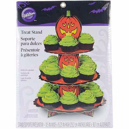 Wilton 3-tier Corrugated Cupcake Stand, Pumpkin 1512-1679