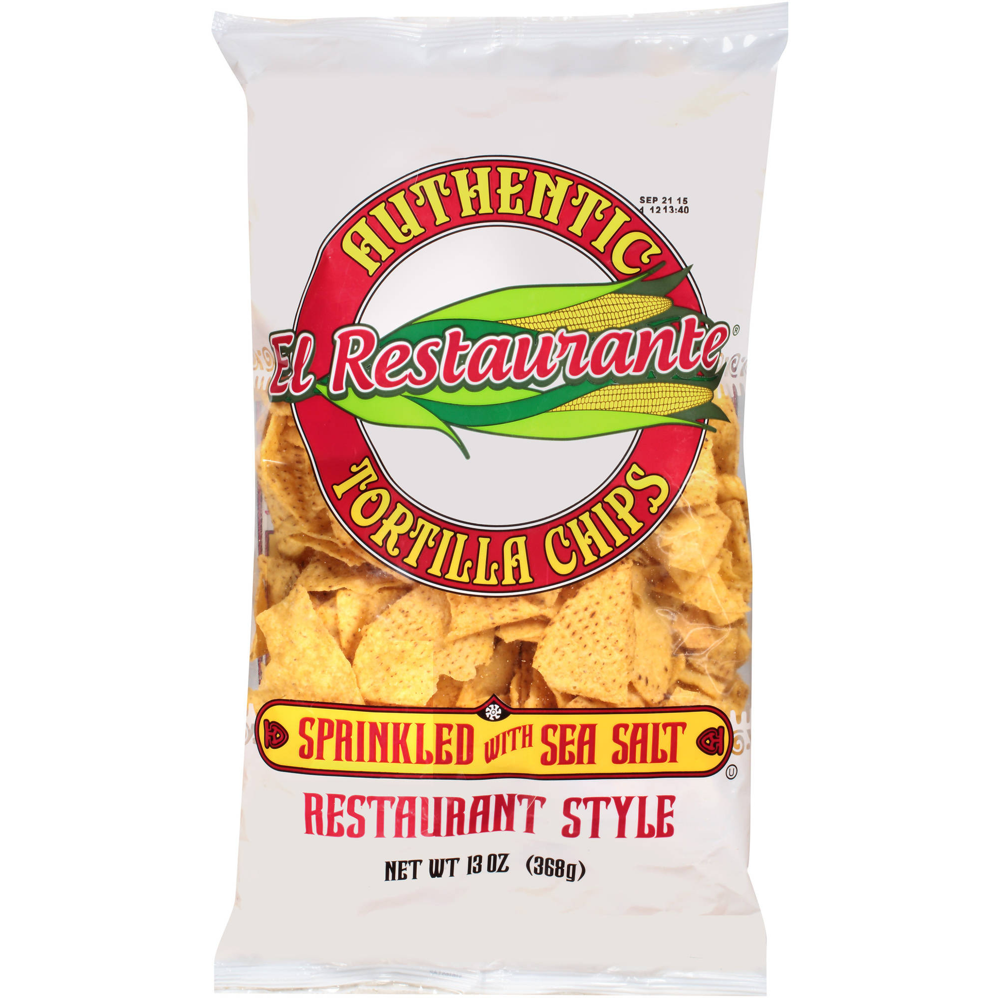 El Restaurante Sprinkled with Sea Salt Authentic Tortilla Chips 13 Oz.