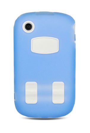 Blackberry Curve 8520 / 8530 /3g 9300 /3g 9330 Hybrid Protector Case - White / Light Blue