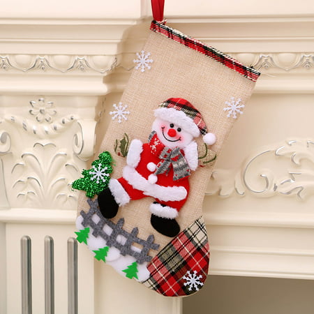 2022 Newest Fashion Christmas Socks Gift Bag Christmas Pattern Christmas Decoration LJ-C#9980 Fashion Christmas Socks