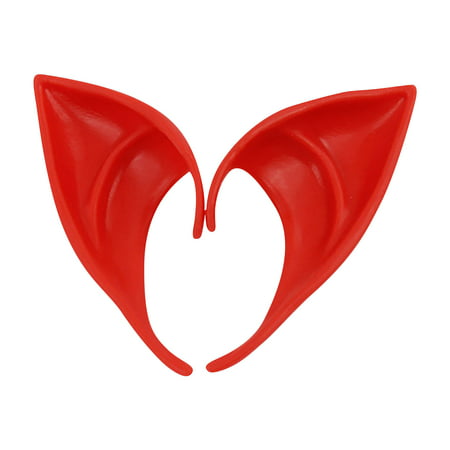 Usupdd Halloween Ears Party Dress up Props Latex Elves Pointed Ears Toys WANG220810-4719