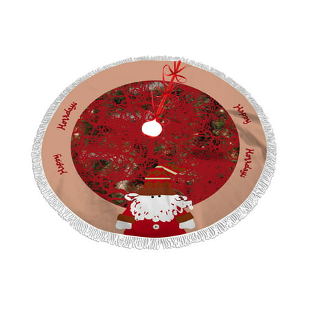Christmas Ornaments Christmas Tree Skirt Printed Tree Skirt Home Christmas Tree Decoration Ljddg#42383 Home Kitchen Christmas Ornaments Christmas
