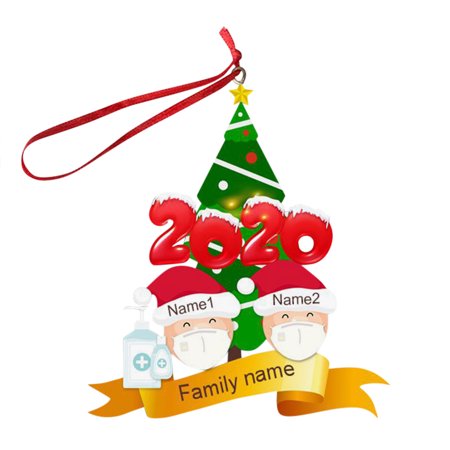 MIANHT Personalized Christmas Ornament for 2020 Christmas Hanging Ornaments Family Gift - 2022 Personalized Christmas Ornament N-#7786