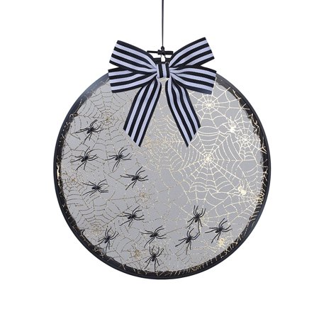 Usupdd Halloween Home Interior Decoration with Bowknots  Diy Embroidery Spider Holiday Usupdd 220804-9303