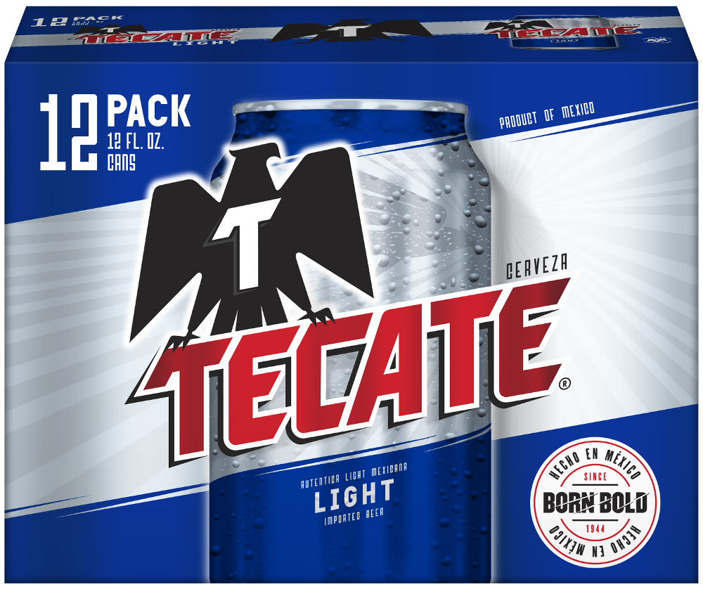 Tecate Light Lager - Beer - 12x 12oz Cans