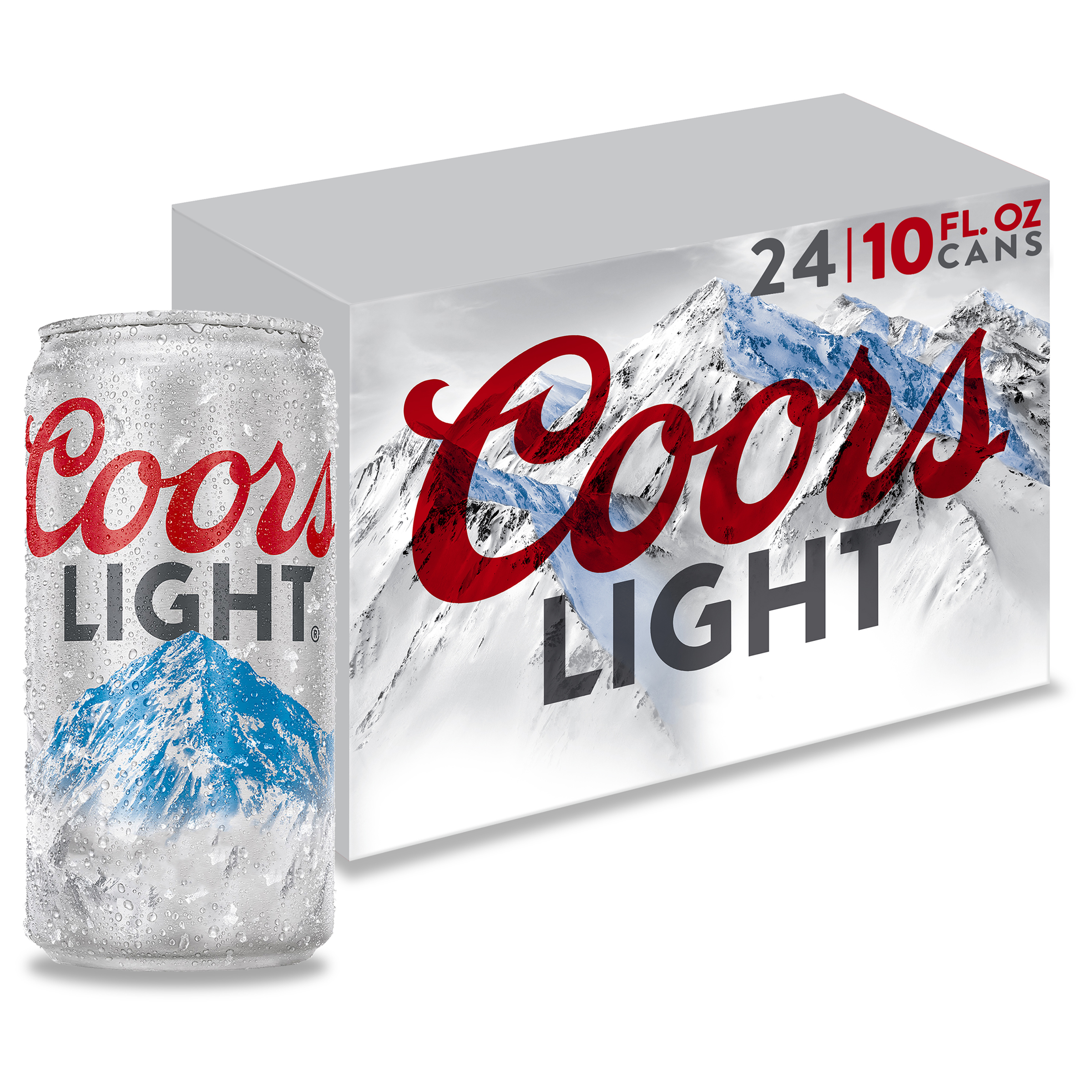 Coors Light Beer, American Light Lager, 24 Pack, 10 Fl. Oz. Cans, 4.2% ABV