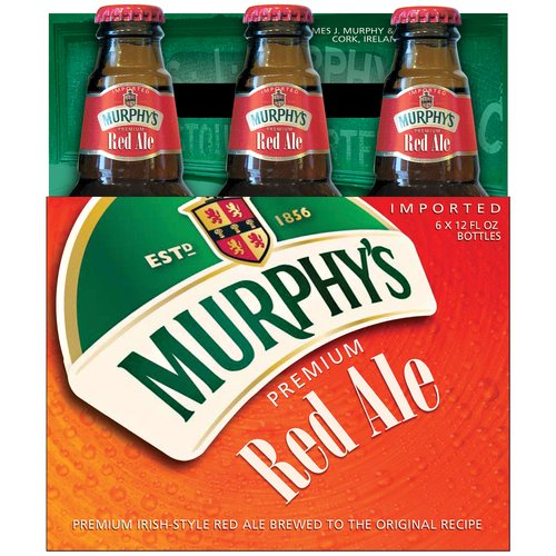 Murphy's Premium Red Ale Beer, 12 Fl Oz, 6 Pack