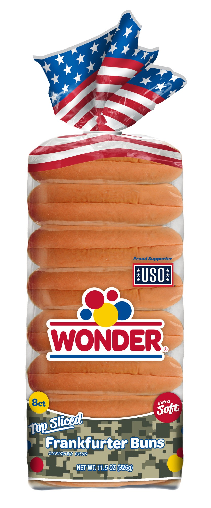 FRANKFURTER ENRICHED TOP SLICED BUNS, FRANKFURTER