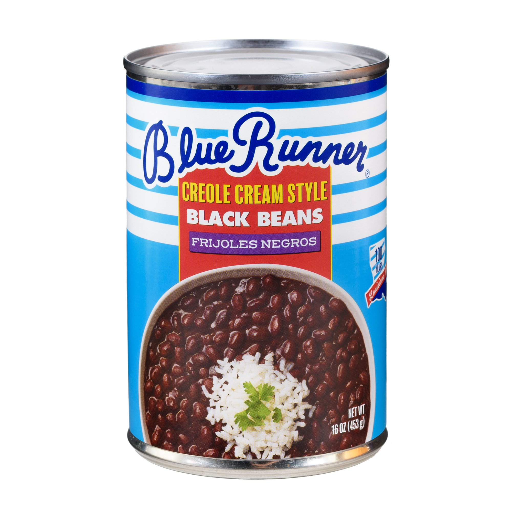 Blue Runner Foods Creole Cream Style Black Beans  16 Oz Can  Heat and Serve