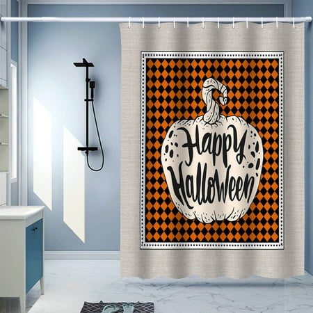 Usupdd Halloween Poison Apple Shower Curtain Thickened Waterproof Shower Curtain Usupdd WEE220816-8835