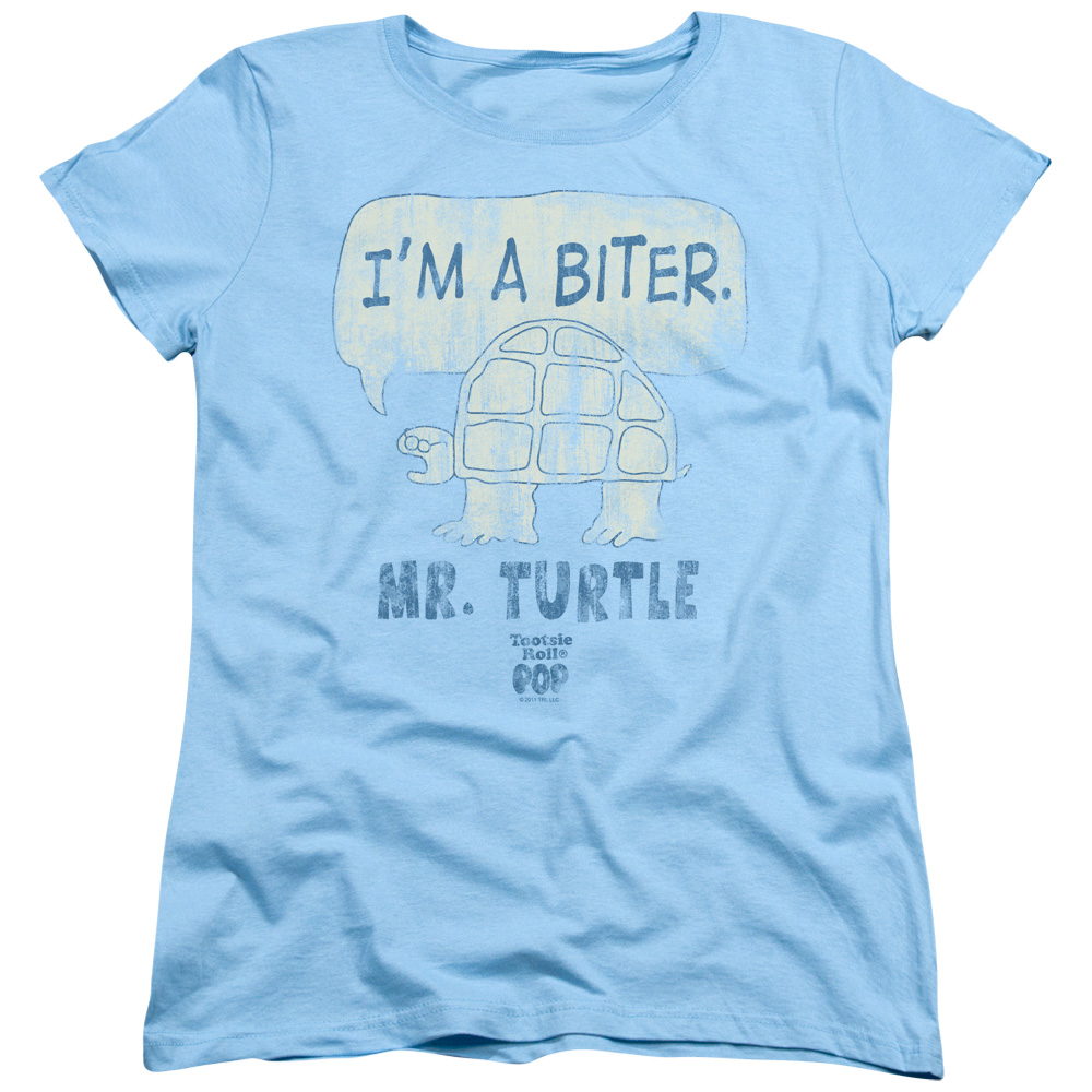 Tootsie Roll I M a Biter Womens Short Sleeve Shirt