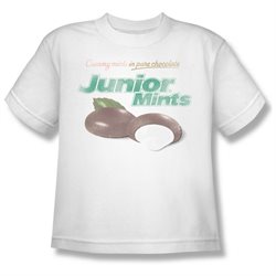 Tootsie Roll Chocolate Candy Junior Mints Logo Youth T-shirt Tee